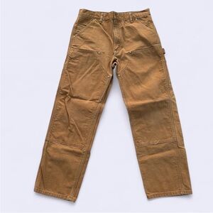 Carhartt vintage double knee khaki work pants (B01 BRN)